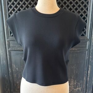 SPANX Air Essentials Black Cropped Top